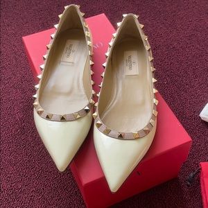 Valentino Rockstud Ballerina Flats